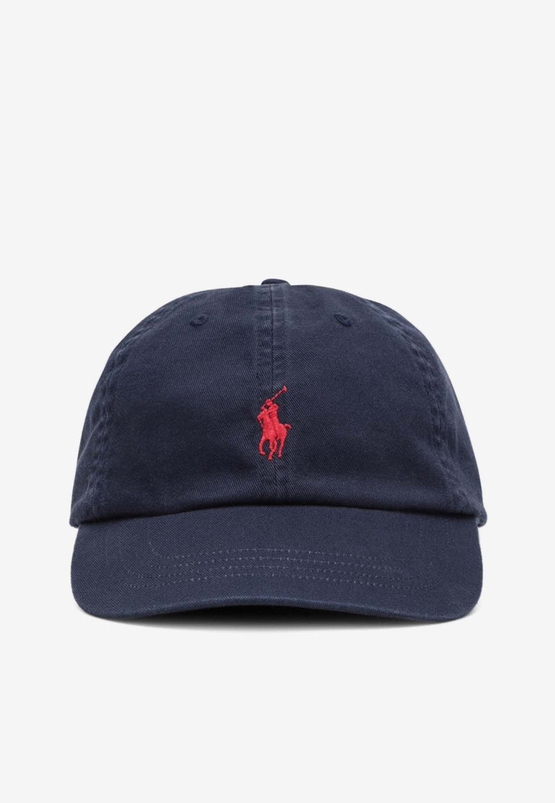 Polo Ralph Lauren Logo Embroidered Baseball Cap Blue 710548524014CO/Q_POLOR-NR