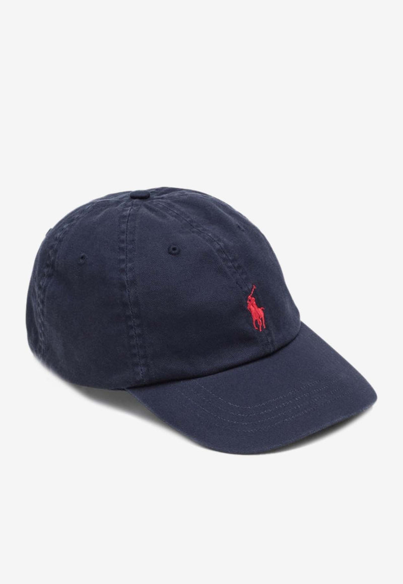 Polo Ralph Lauren Logo Embroidered Baseball Cap Blue 710548524014CO/Q_POLOR-NR