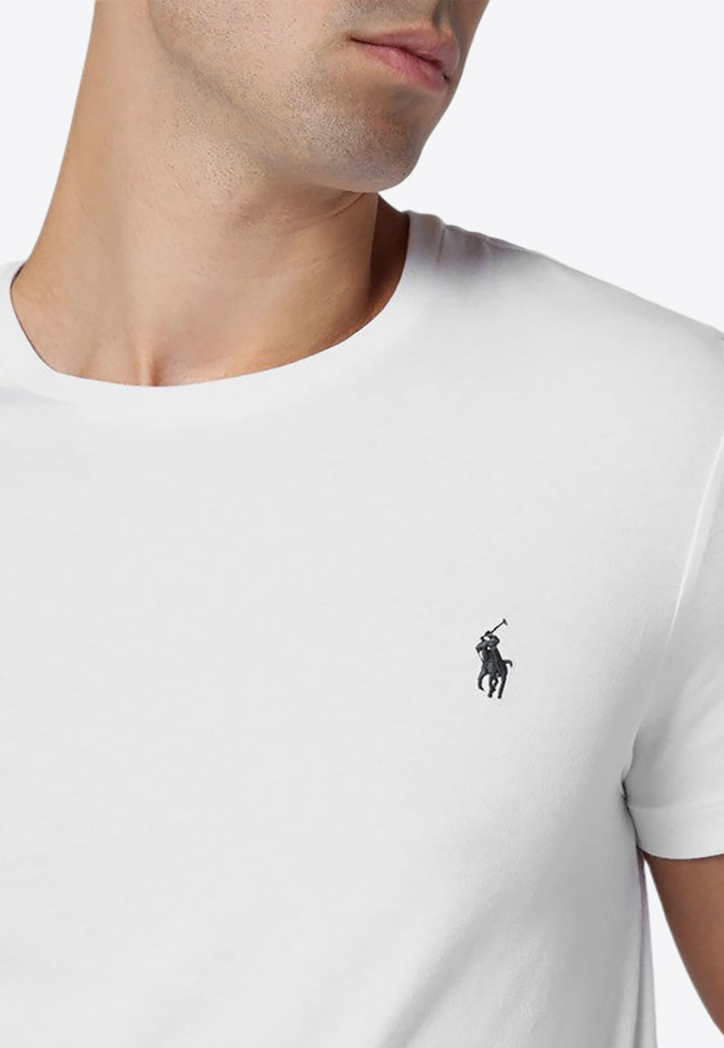 Polo Ralph Lauren Logo Embroidered T-shirt White 710680785003CO/P_POLOR-WHT