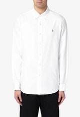 Polo Ralph Lauren Logo Embroidered Oxford Shirt White 710792041001CO/Q_POLOR-WHT