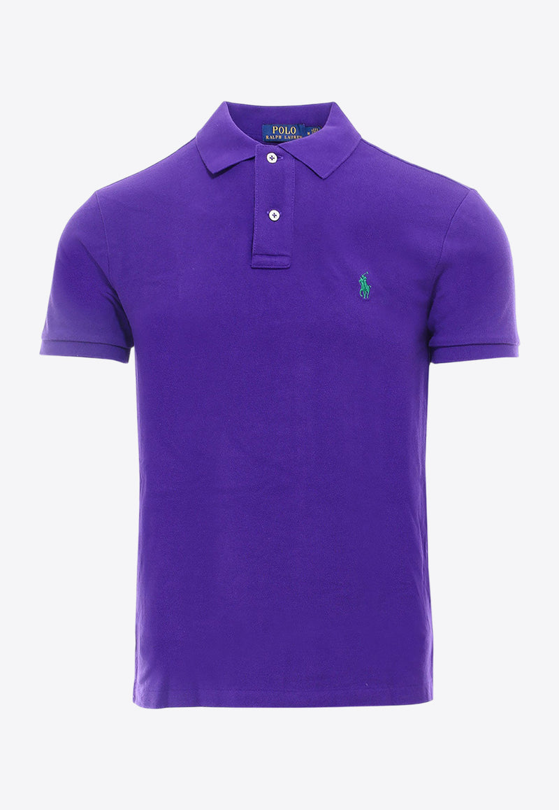 Polo Ralph Lauren Logo Embroidered Polo T-shirt Purple 710795080_028