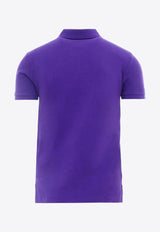 Polo Ralph Lauren Logo Embroidered Polo T-shirt Purple 710795080_028