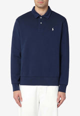 Polo Ralph Lauren Loopback Logo Embroidered Sweatshirt Blue 710951755001CO/Q_POLOR-CN