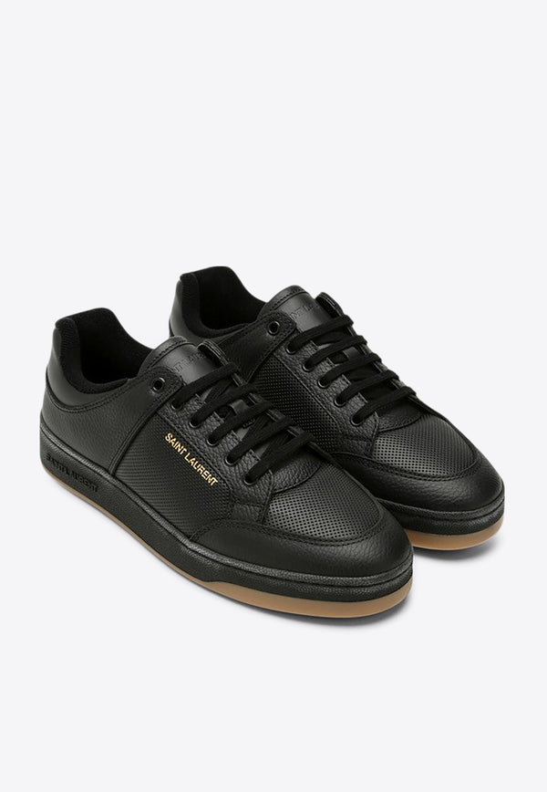 Saint Laurent SL/61 Leather Low-Top Sneakers Black 713600AAB85/P_YSL-1613