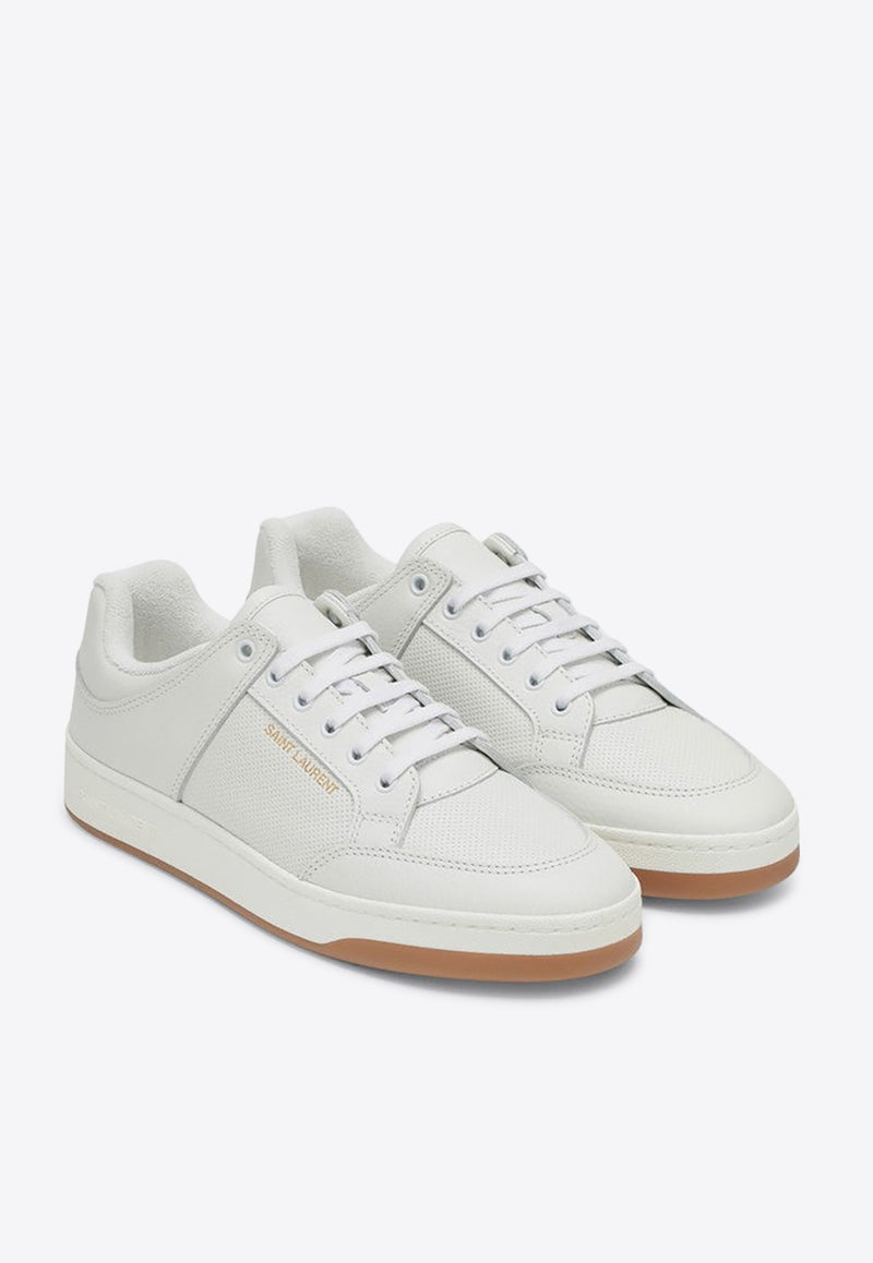 Saint Laurent Low SL/61 Leather Sneakers White 713600AAB85/P_YSL-9042