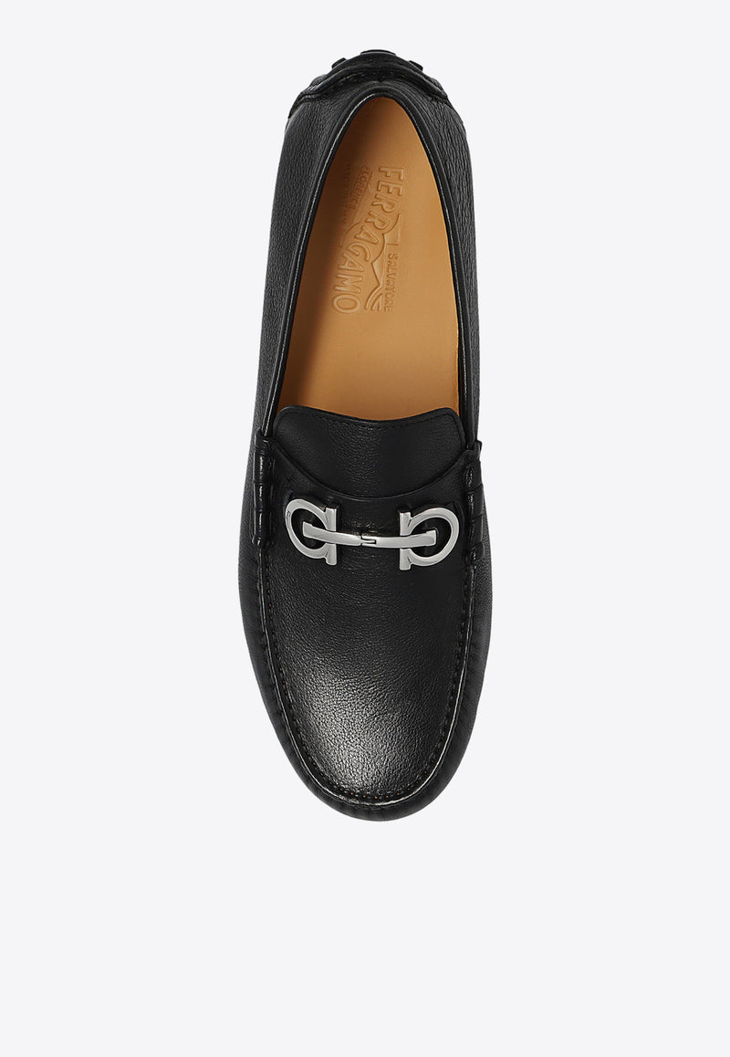 Salvatore Ferragamo Grazioso Leather Loafers 020983 GRAZIOSO 758351-NERO