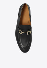 Salvatore Ferragamo Gin Leather Loafers 020990 GIN 758410-NERO