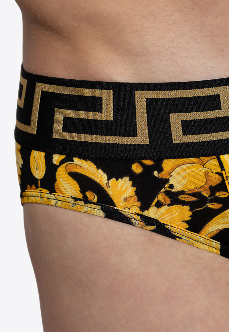 Versace Barocco Print Briefs 1001383 1A00515-5B010