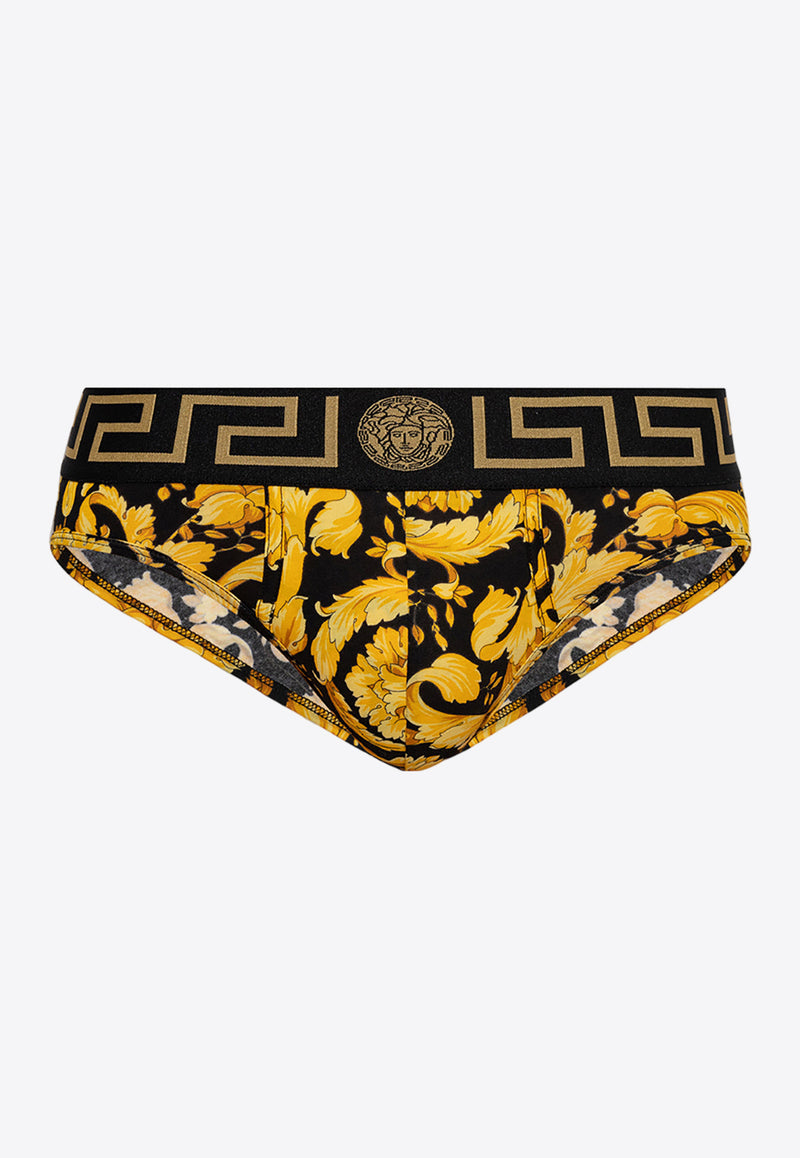 Versace Barocco Print Briefs 1001383 1A00515-5B010