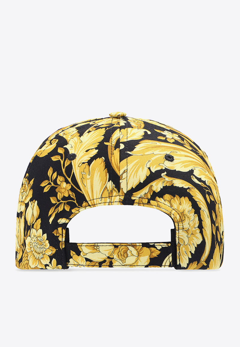 Versace Logo-Embroidered Barocco Baseball Cap 1001590 1A01281-5B000