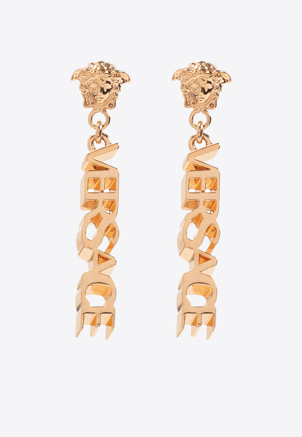 Versace La Medusa Logo Drop Earrings 1002273 1A00620-3J000