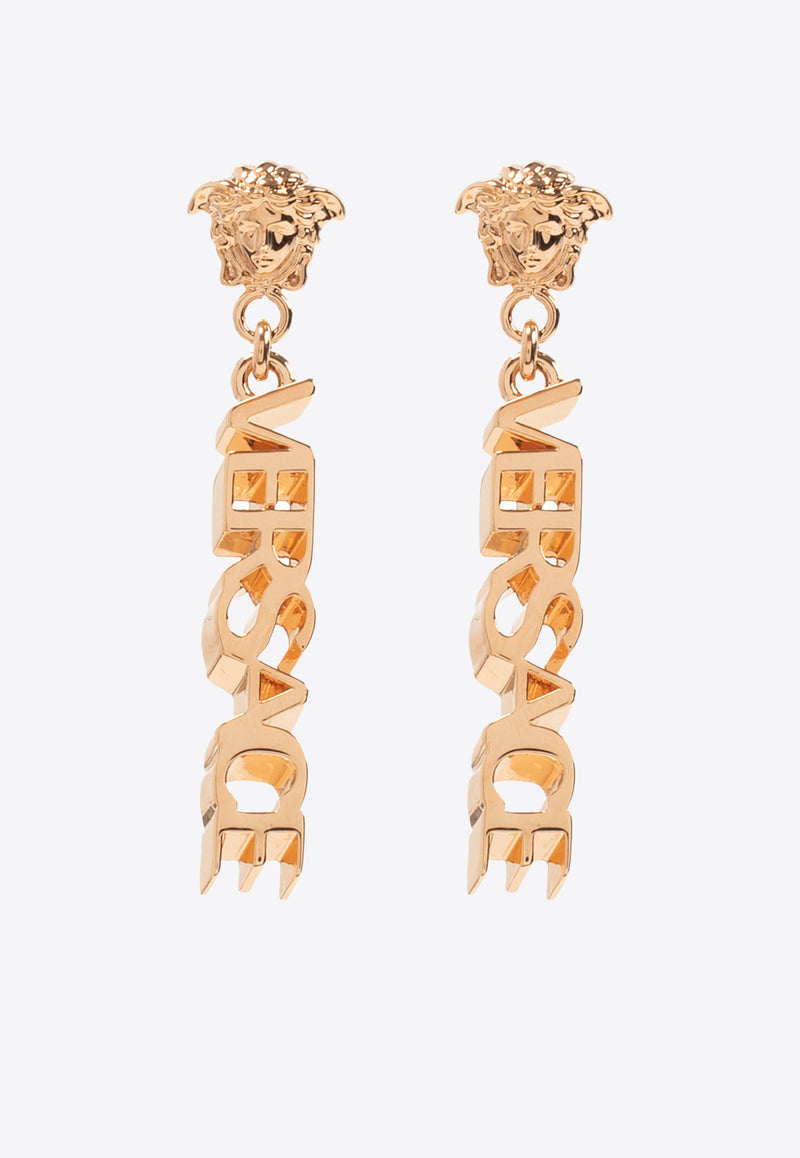 Versace La Medusa Logo Drop Earrings 1002273 1A00620-3J000