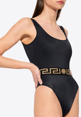 Versace Greca Band One-Piece Swimsuit 1003204 A232185-1B000