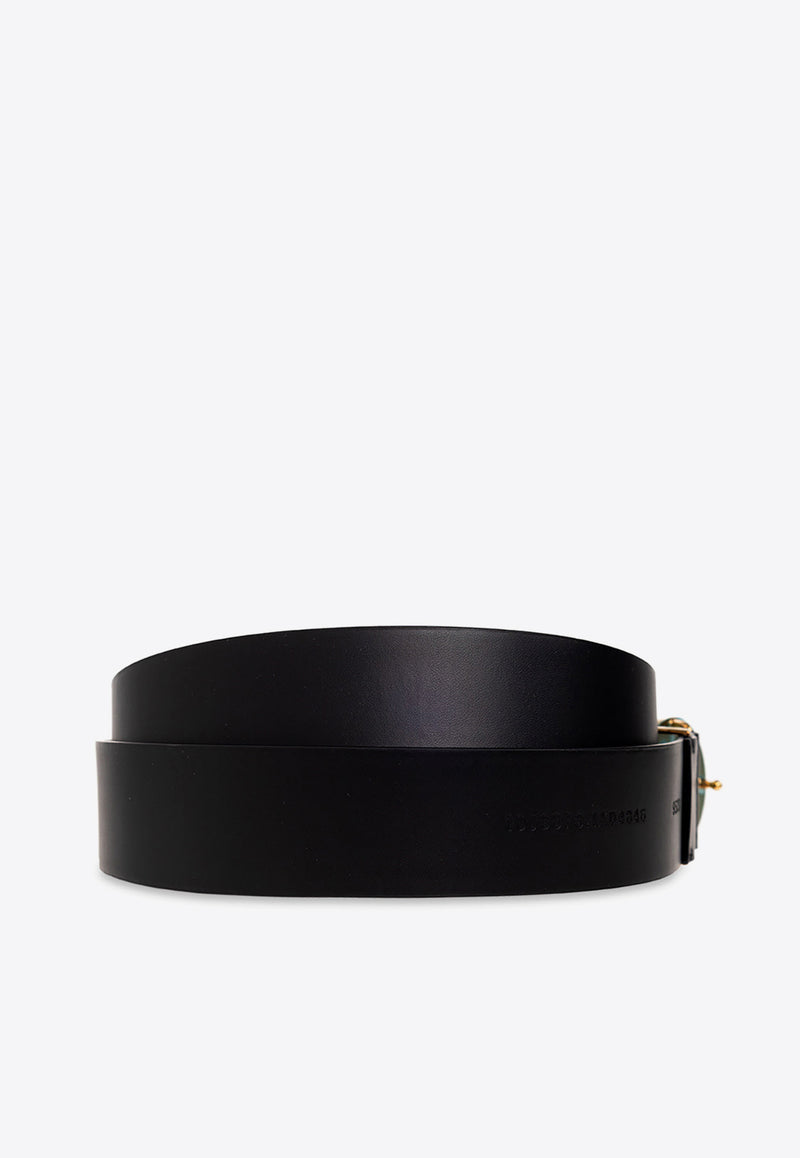 Versace Medusa Biggie Leather Belt 1003873 1A04846-1B00R