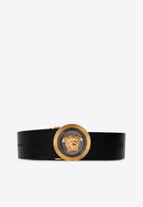 Versace Medusa Biggie Leather Belt 1003873 1A04846-1B00R