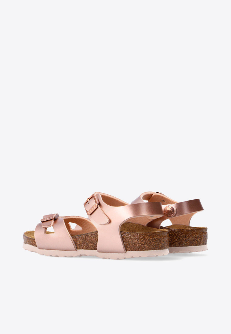 Birkenstock Kids Kids Rio Birko-Flor Sandals 1012520 0-ELECTRIC METALLIC COPPER