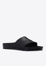 Birkenstock Barbados Logo-Embossed Slides 1015398 F-BLACK