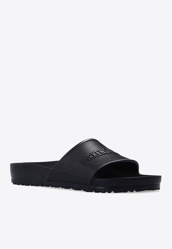 Birkenstock Barbados Logo-Embossed Slides 1015398 M-BLACK