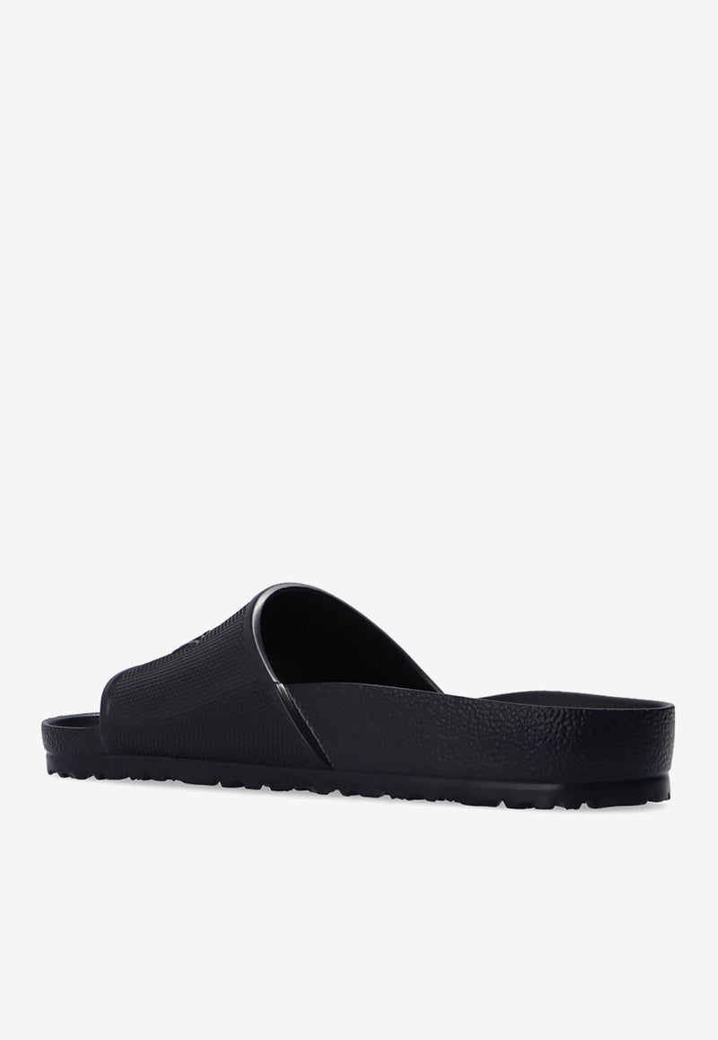 Birkenstock Barbados Logo-Embossed Slides 1015398 M-BLACK