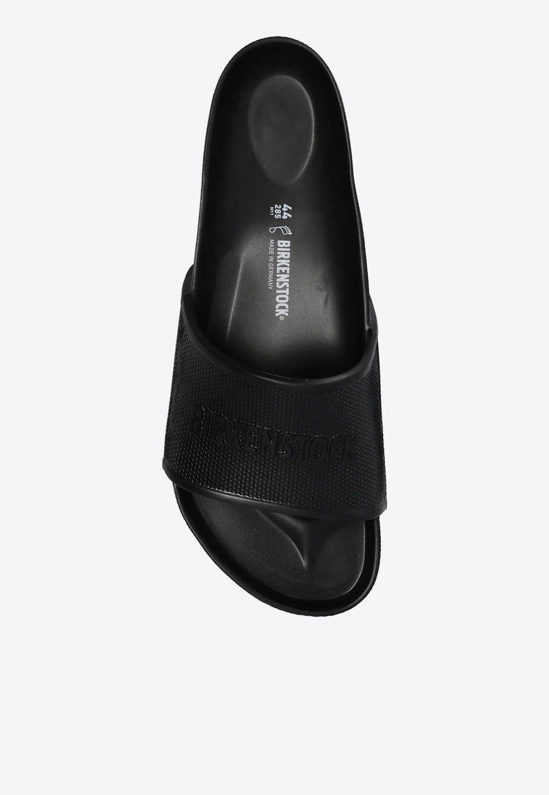 Birkenstock Barbados Logo-Embossed Slides 1015398 M-BLACK