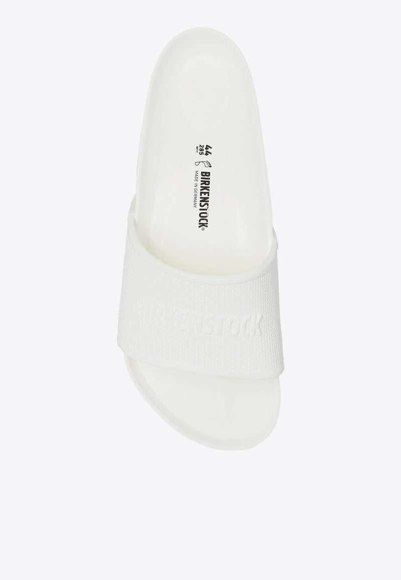 Birkenstock Barbados Logo-Embossed Slides 1015399 M-WHITE