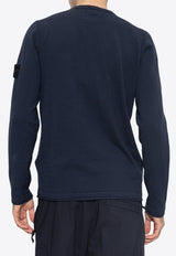 Stone Island Logo Patch Sweater Navy 1015502B0 0-A0020