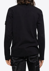 Stone Island Logo Patch Sweater Black 1015502B0 0-A0029