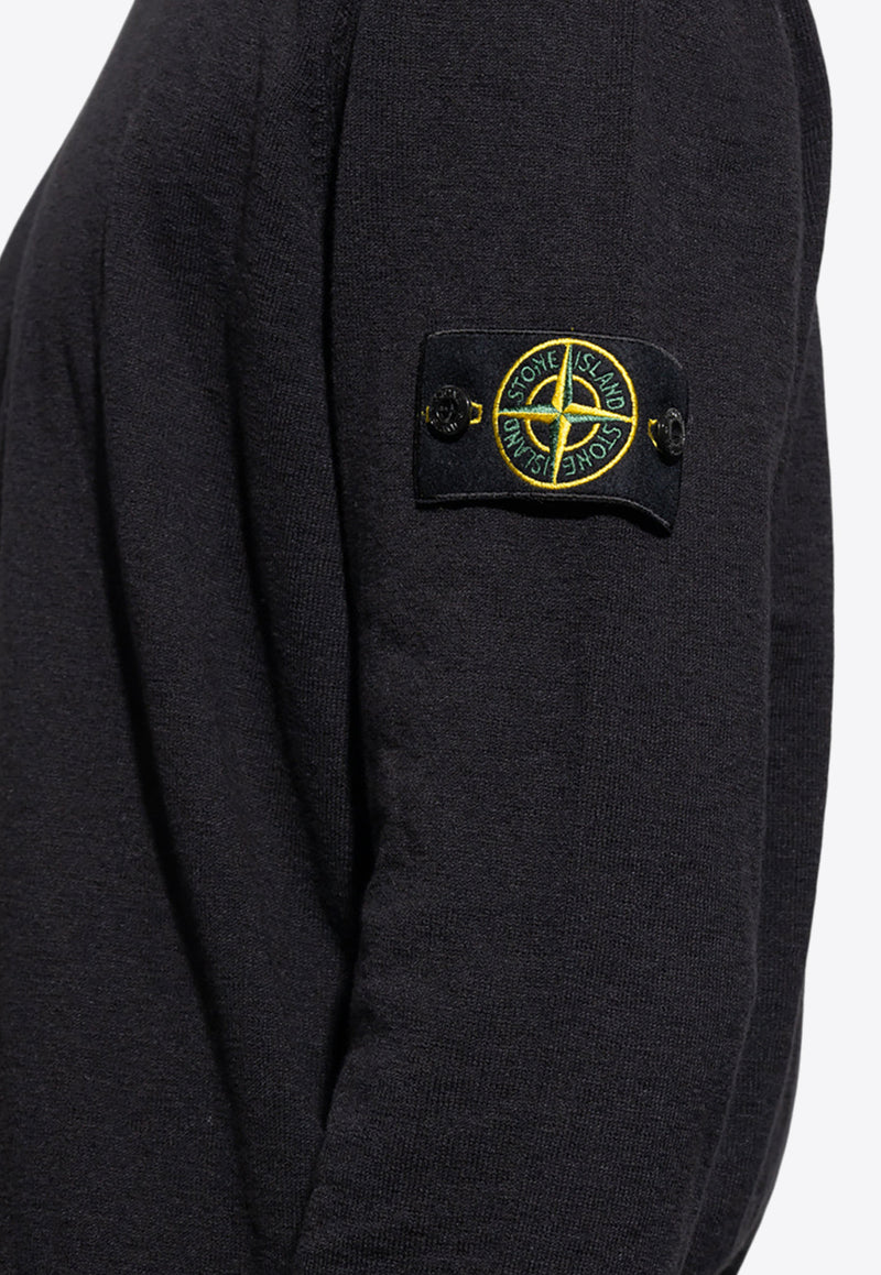 Stone Island Logo Patch Sweater Black 1015502B0 0-A0029