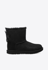 UGG Kids Girls Mini Bailey Bow II Snow Boots Black 1017397K 0-BLK