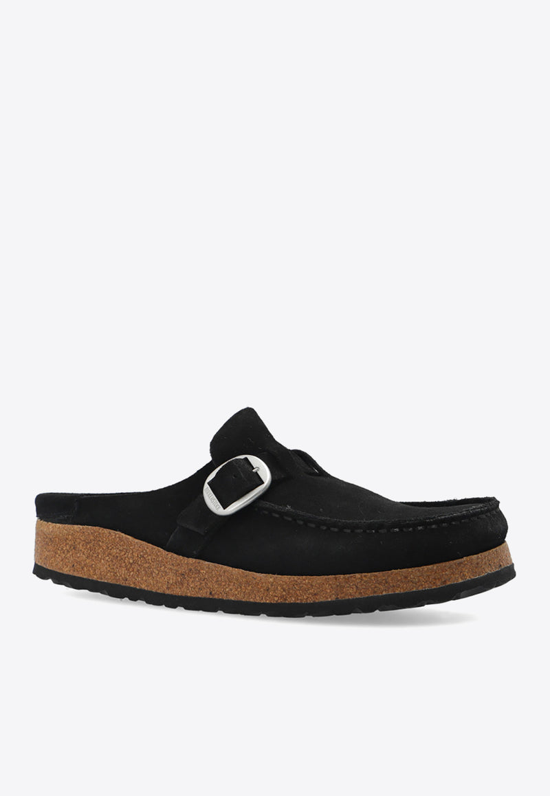 Birkenstock Buckley Loafer-Style Suede Mules 1017826 0-BLACK