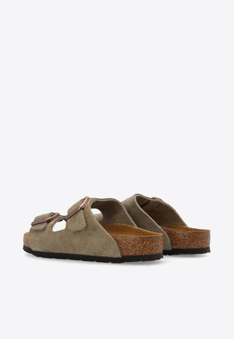 Birkenstock Kids Kids Arizona Suede Slides 1021704 0-TAUPE