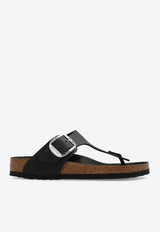 Birkenstock Gizeh Big Buckle Leather Sandals Black