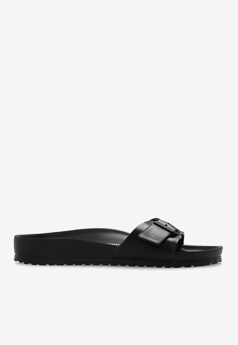 Birkenstock Madrid Logo-Detailed Slides Black