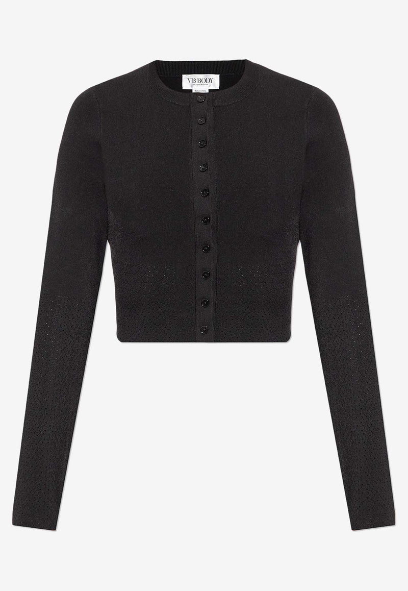 Victoria Beckham Pointelle-Knit Cropped Cardigan

 1322KJU003776A 0-BLACK