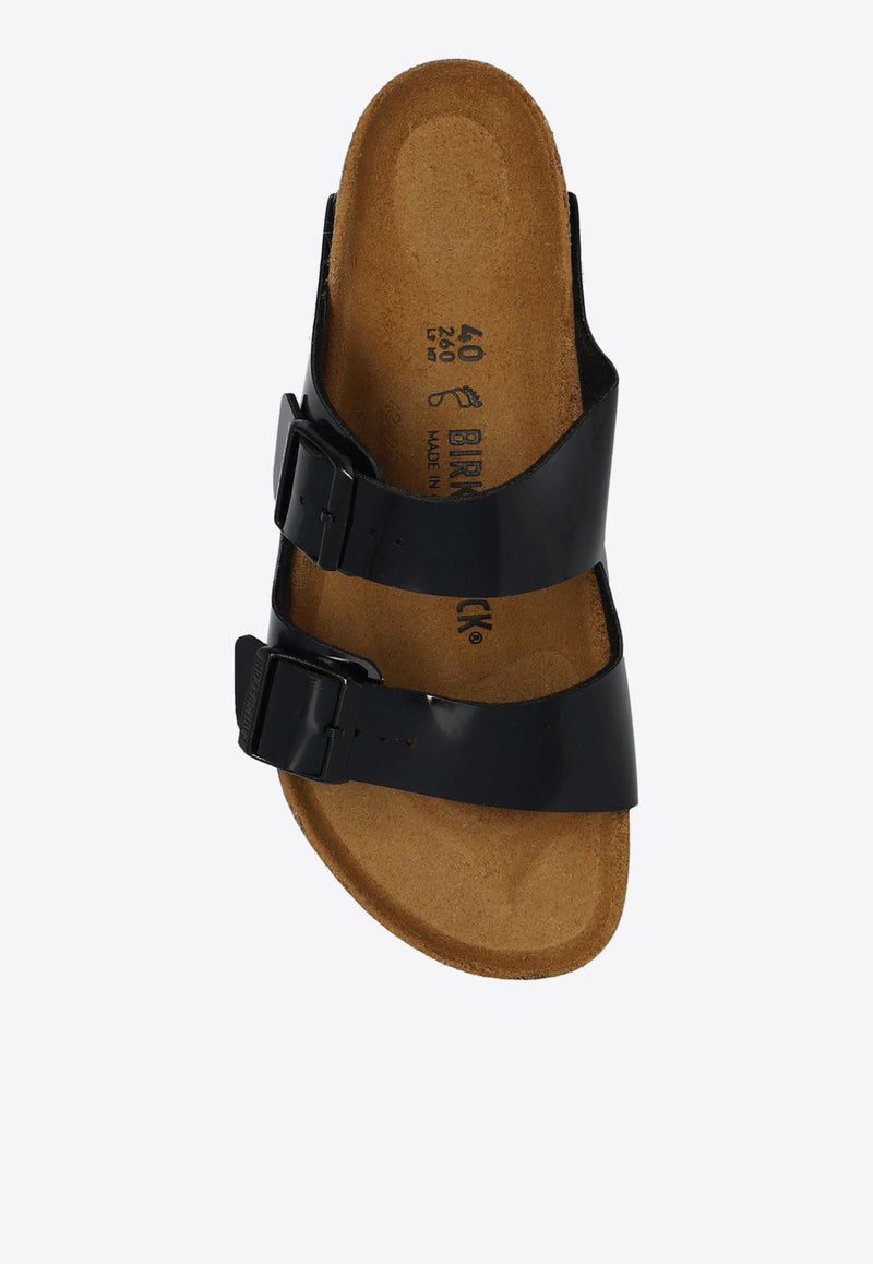 BirkenstockArizona Double-Strap Slides1005291 0-PATENT BLACKBlack