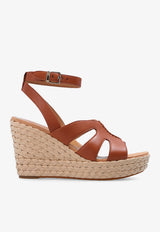 UGG Careena 100 Leather Wedge Sandals 1128251 0-CLTHR