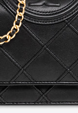 Tory Burch Fleming Quilted Leather Chain Clutch Black 138853 0-001