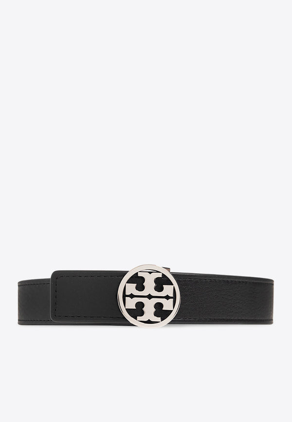 Tory Burch Miller Reversible Leather Belt Black 138935 0-002