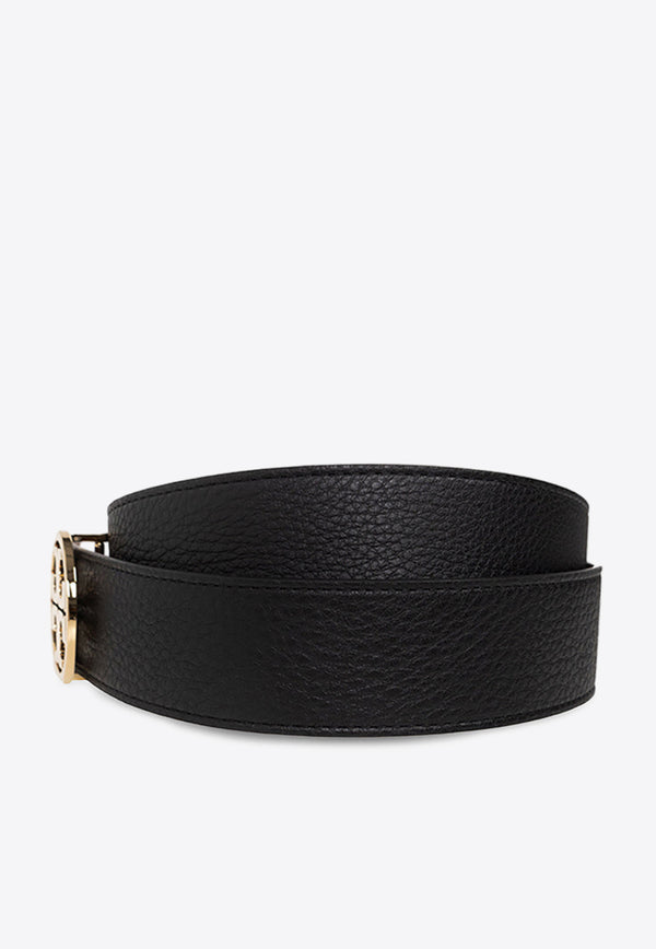 Tory Burch Miller Reversible Leather Belt Black 138936 0-001