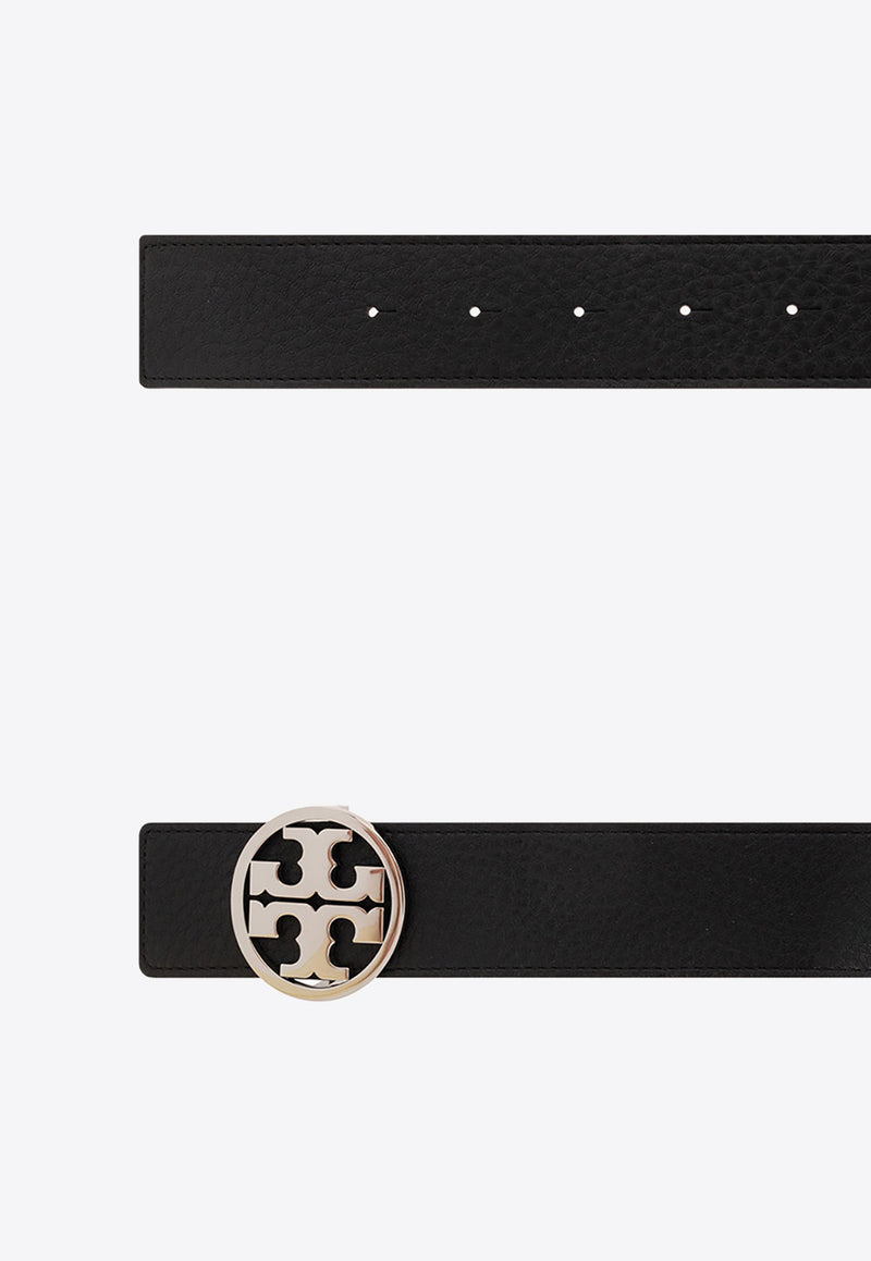 Tory Burch Miller Reversible Leather Belt Black 138936 0-002