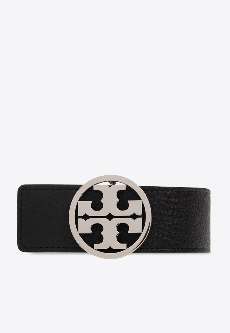 Tory Burch Miller Reversible Leather Belt Black 138936 0-002