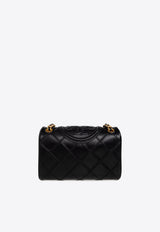 Tory Burch Mini Fleming Quilted Leather Crossbody Bag Black 139060 0-001