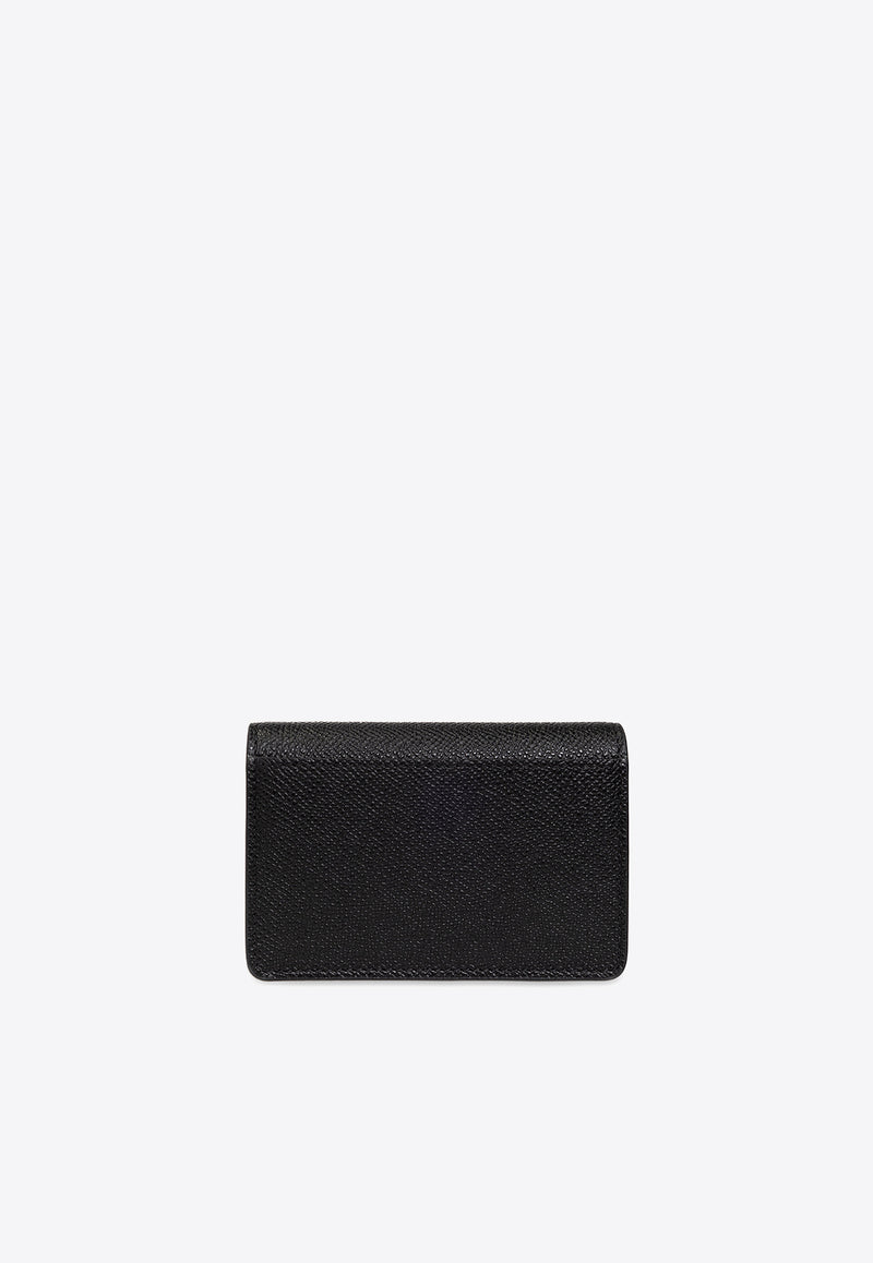 Salvatore Ferragamo Leather Gancini Wallet 220371 755317-NERO