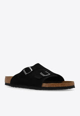 BirkenstockZurich Double-Strap Leather Slides1025045 0-BLACKBlack