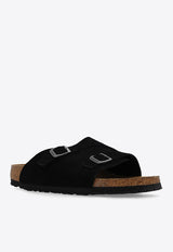 BirkenstockZurich Double-Strap Leather Slides1025060 0-BLACKBlack