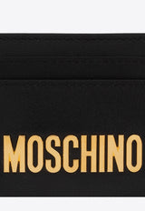 Moschino Logo Lettering Cardholder Black 222Z1 A8132 8001-3555