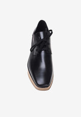 Stella McCartney Elyse Platform Derby Shoes Black 363997 W0XH0-1000