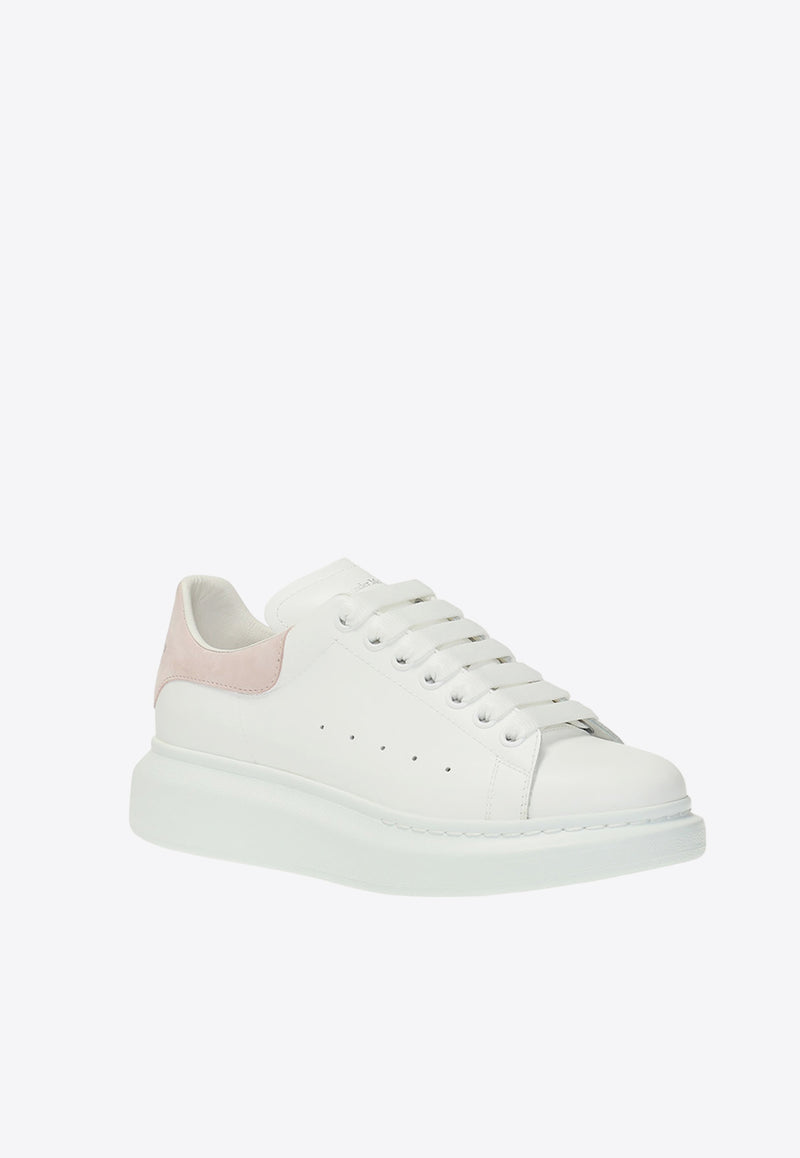 Alexander McQueen Signature Oversized Leather Sneakers Pink 553770 WHGP7-9182