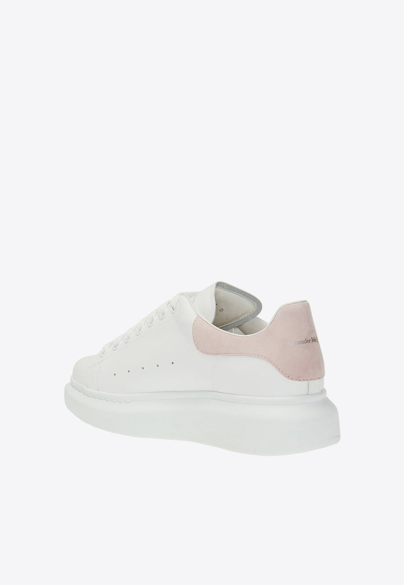 Alexander McQueen Signature Oversized Leather Sneakers Pink 553770 WHGP7-9182