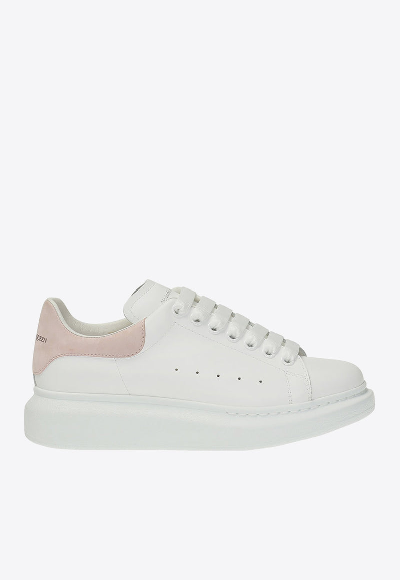 Alexander McQueen Signature Oversized Leather Sneakers Pink 553770 WHGP7-9182